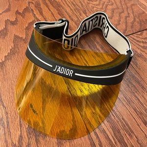 Dior Yellow Adjustable Visor